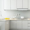 Redunest Bar Cabinet Pulls - 2 Pack Square Brushed Nickel