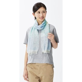 Selvan 100% Cotton Soft Gauze Stole, Blue, 1 Piece