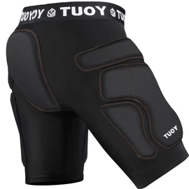 TIAXU TIAXU Men Protective Padded Shorts for Skateboard Ski Ice Skating Snowboarding Snowboard Butt Pad Tailbone Hip Women, Hxkblack, X-Large