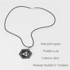 GAUEIOUR Murder Uzi Drone Skull Pendant, Cool Metal Chain for