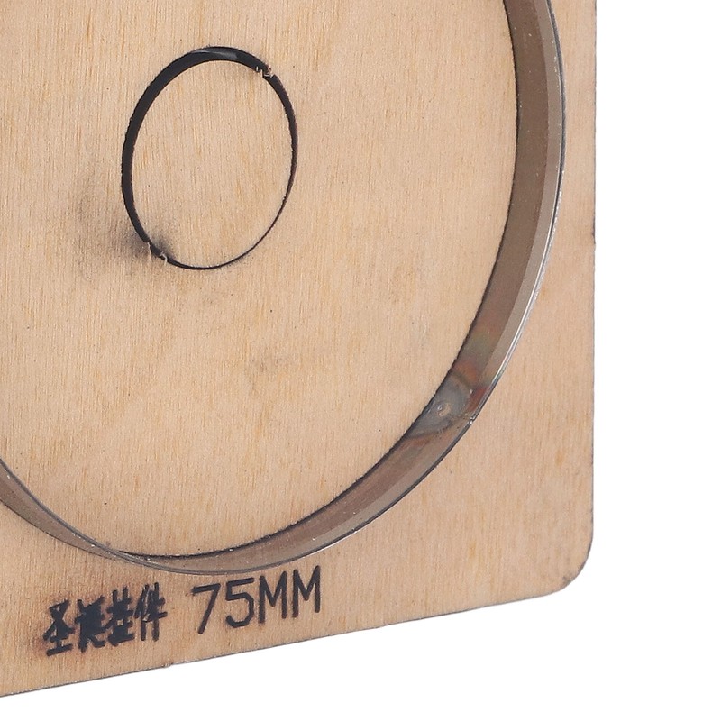 Leather Cutting Die 75mm Dia Round Shaped Manual Punching Molds