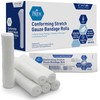 MED PRIDE MED PRIDE Conforming Stretch Gauze Bandages, 6 Rolls
