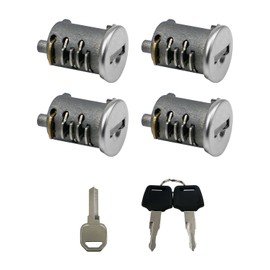 4 Pack Lock Cylinders Fit for Yakima Car Roof Rack System Components SKS Lock Cores, includes 4 Cylinders Cores, 2 Opening Keys and 1 Control Key