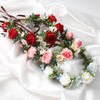 KorViSHOW Rose Hair Flower Crown - Girl Flower Crown Decoration