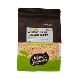 Honest to Goodness, Organic Wheat Free Rolled Oats, 700 g - Sustainably Grown, 100% Pure and Organic. Natural Source of Protein and Fibre. Extremely Versatile.