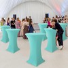 Enjoyidea Cocktail Table Covers-Spandex Round High Top Table Cloths 6