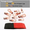 TKDMR 160Pcs Copper Wire Lugs AWG2 4 6 8 10