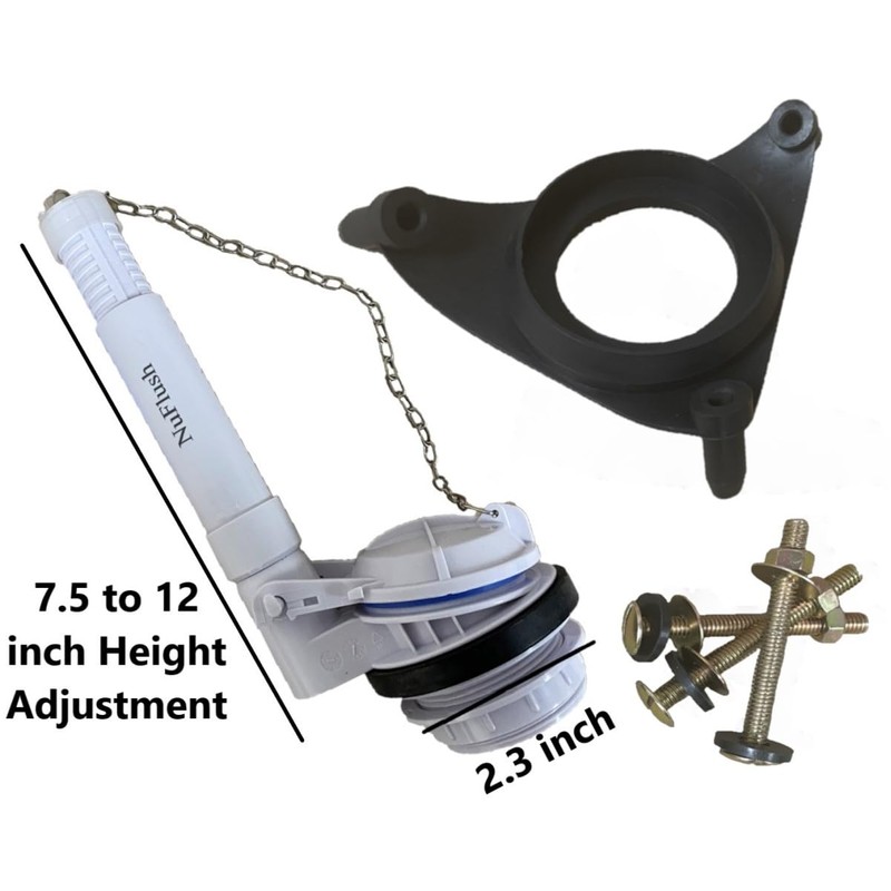 Kohler Alouette Replacement Toilet Flush Valve Kit with Adjustable Overflow