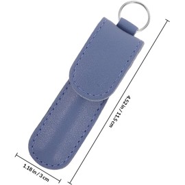 Recortador de Vello Nasal para Hombre de Acero Inoxidable, Diseño de Punta Redonda Seguro, Herramienta Manual para Depilación Precisa y Cuidado Personal, Funda