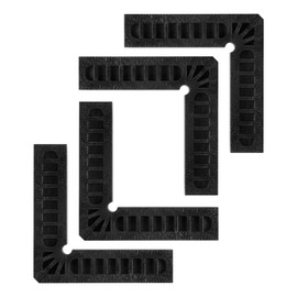 sourcing map 4pcs 90 Degree Positioning Squares 4"x4" (100x100mm) Right Angle Corner Clamps Woodworking Tools for Cabinets Picture Frames and Boxes, Black
