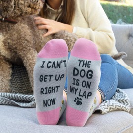 Zmart Funny Dog Gifts Dog Mom Gifts for Women Gifts for Dog Lovers, Novelty Dog Socks Silly Fun Gifts for Mom Her