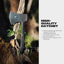 Wilora Hatchet, Includes Flint and Sharpener Stone