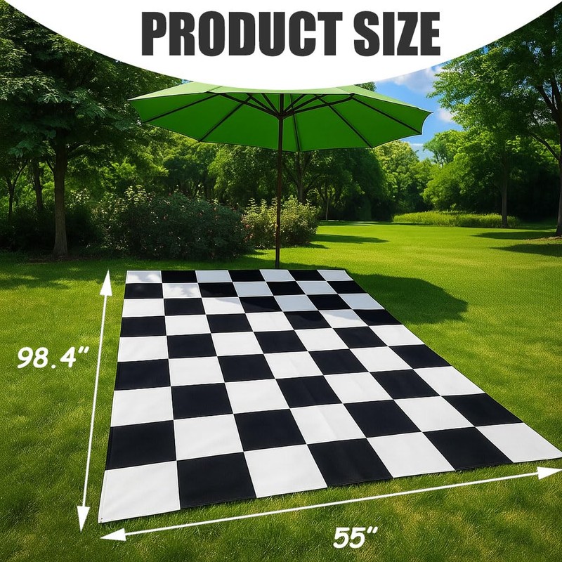 BRALEO Alice Party Decorations,Wonderland Theme Party Table Cover, Black and