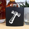 6oz (170ml) 'Dwarf Hammer' Pocket Hip Flask (HP00032566)