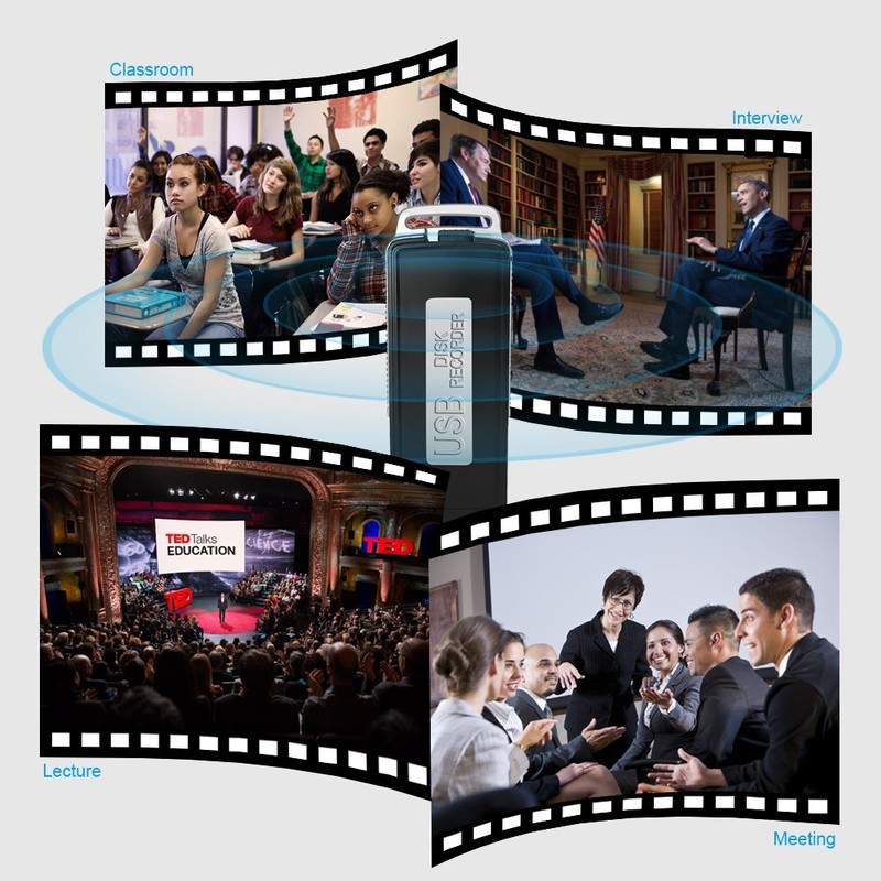 Digital Voice Recorder,Portable Digital USB Disk Audio Voice Recorder with