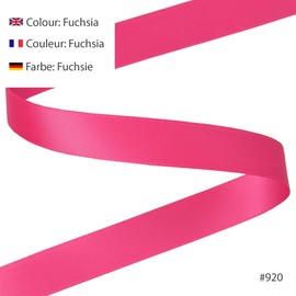 Les Petits Rubans Polyester Ribbon - 100% Polyester Double Face Satin Ribbon for Weddings, Gift Wrapping, Floral Arrangements, Crafts, Cakes, Bows, Embellishments 15mm x 25m