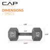 CAP Barbell Cast Iron Hex Dumbbell, Single, 45 lb