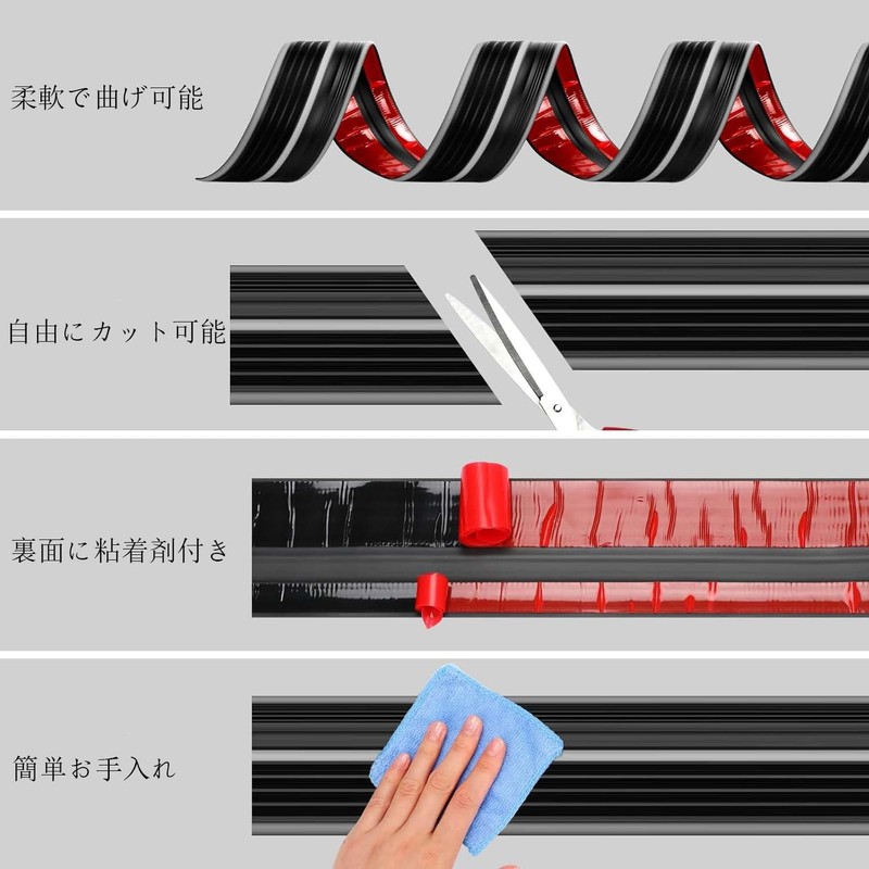 L-shaped Glow in the Dark High-Density Rubber Anti-slip Tape Stair