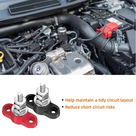 12V 250A Power Distibution Block 5/16" Single Stud Busbar M8 Terminal Bus Bar 12 Volt DC Battery Junction Post