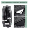 SH Bandolera Hombre Mujer Cuero Crossbody Bolsa Mariconera,2pcs