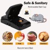 Black Instant Kill Rat Traps - 6 Pack, Quick Setup,