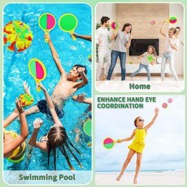 Ekubx Toss and Catch Ball Set - Suction Cup Ball and Catch Game Throwing and Sticky Balls for Family Beaches Yards Playgrounds