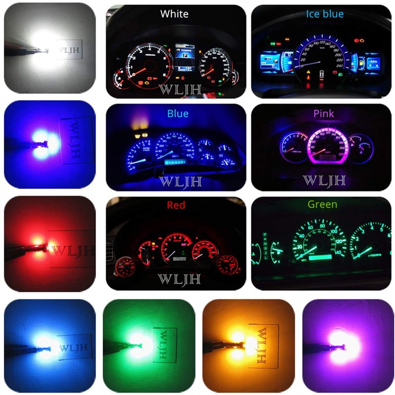 WLJH - Juego de Bombillas LED para Panel de Instrumentos,