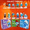 The Smurfs Bath Bombs with Action Figures-Brainy, Handy Smurf, Blossom,