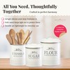 noonberry Kitchen Canisters for Countertop – 5-Piece Airtight Canister Sets