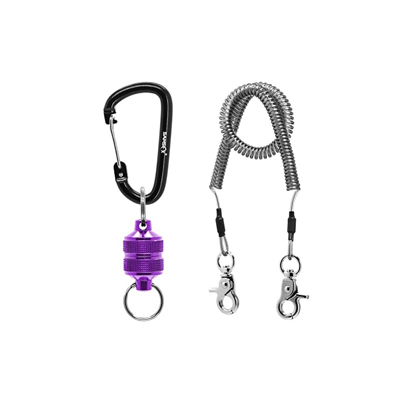 SAMSFX Fishing Strongest Magnetic Net Release Magnet Clip Holder Retractor