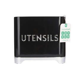 Lovello KitchenCraft Utensil Holder, 20 x 10 x 16 cm - Midnight Black