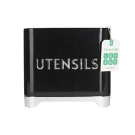 Lovello KitchenCraft Utensil Holder, 20 x 10 x 16 cm - Midnight Black