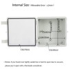 LMioEtool ABS Plastic Dustproof Waterproof IP65 Junction Box Hinged Shell