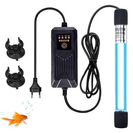 Sterilizzatore UV per acquario, luce con timer 13 W, luce UV per acquari con protezione impermeabile ispessita, per la casa, per la sterilizzazione UV, per acquari