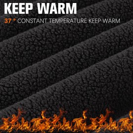 GXCROR Balaclava Winter Balaclava Warm Windproof Face Hood Men/Women Ski Mask for Cycling, Motorcycling, Driving, Snowboarding, Skiing, and Outdoor Sports, Black & Black