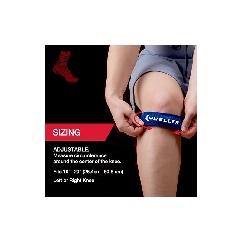 Mueller Jumper's Knee Strap, Blue, One Size