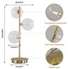 Fulesi Mid Century Globe Table Lamp, Modern 3 Lights Gold