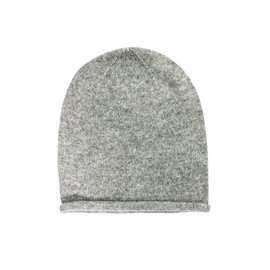 Kashmir & Kind 100% Cashmere Slouchy Beanie, Heather Gray