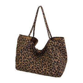 MakeMeChic Women's Leopard Tote Bag Cheetah Oversize Shoulder Bag Weekender Bag Multicolor A One Size