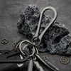 KCFEV Titanium Carabiner Keyring Clip, Minimalist Key Ring, Key Clip,