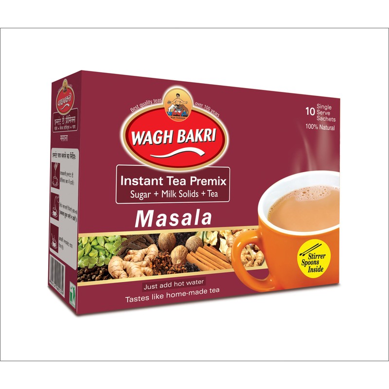 Wagh Bakri Instant Tea Premix Elaichiginger & Masala Combo Pack