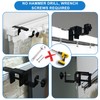 LAZTZQ Outside Mounted Blinds Curtain Rod Bracket Attachment, 1.3 -