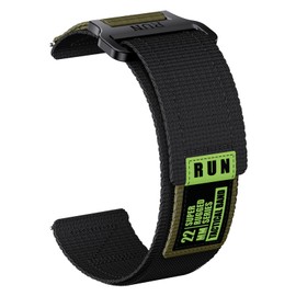 ToVioc Band, 0.9 inch (22 mm), 0.8 inch (22 mm), Nylon Band, 0.9 inch (22 mm), Smart Watch Band, Ultra Lightweight, Breathable, Comfortable, Easy Adjustment, Easy Click, Watch Band, Stepless