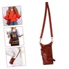 SAFIGLE Detachable Leather Barber Comb Pouch Scissors Bag for Hairdressing
