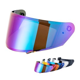 VCOROS X9 Full Face Motorcycle Helmet Replacement Shield 5Color Lens Available (Rainbow)