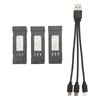 3pcs RC Plane Lithium Battery With 3 In 1 Charging