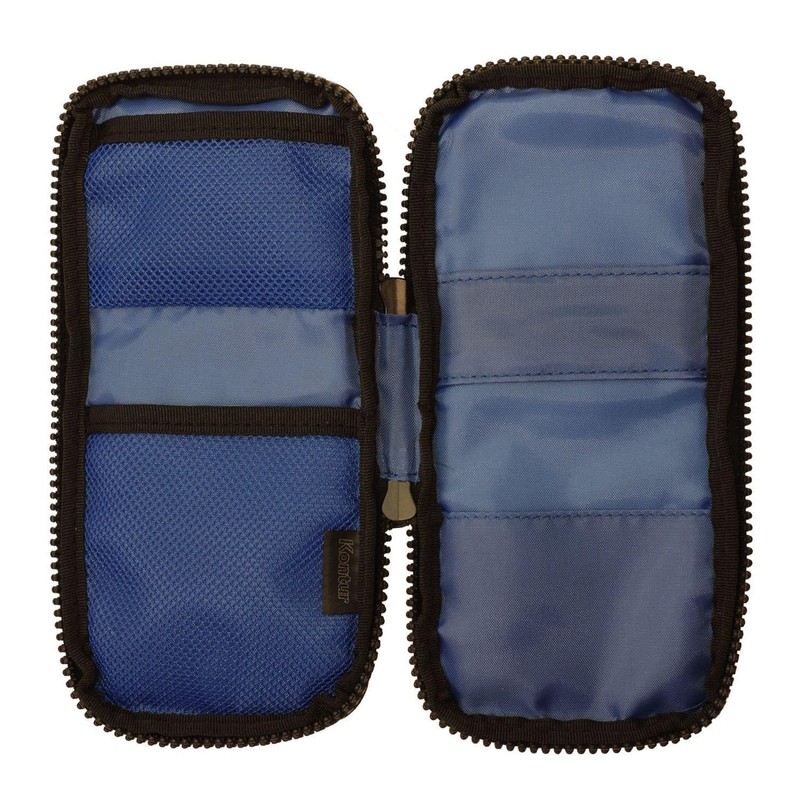Delfonics Contour Round Pencil Case (Dark Blue), blue (dark), Outdoor