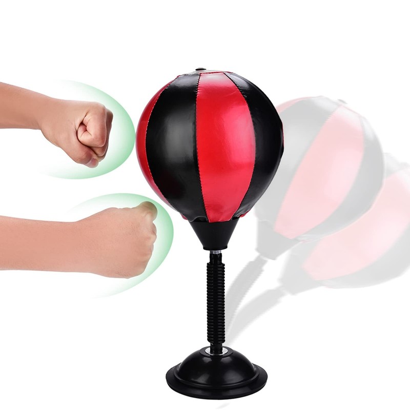 Tabletop Boxing Bag, Stress Relief, Training, Soft and Durable PU,