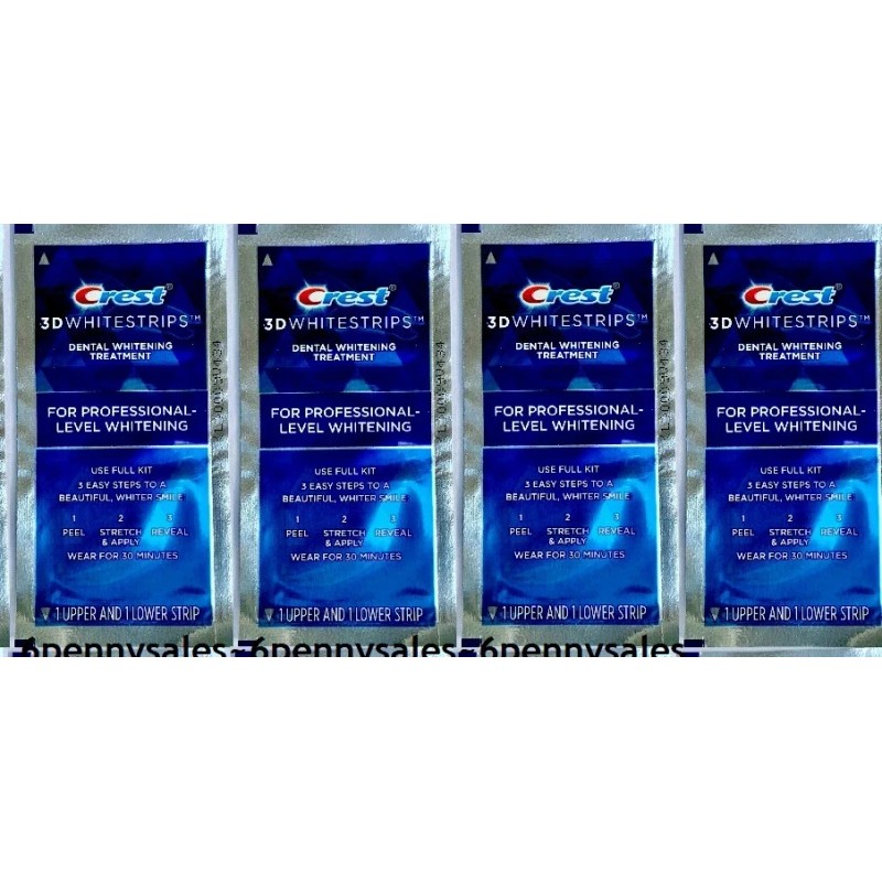 Crest 3D Professional Effects Whitestrips, 28 Levels (4 Pouch /8