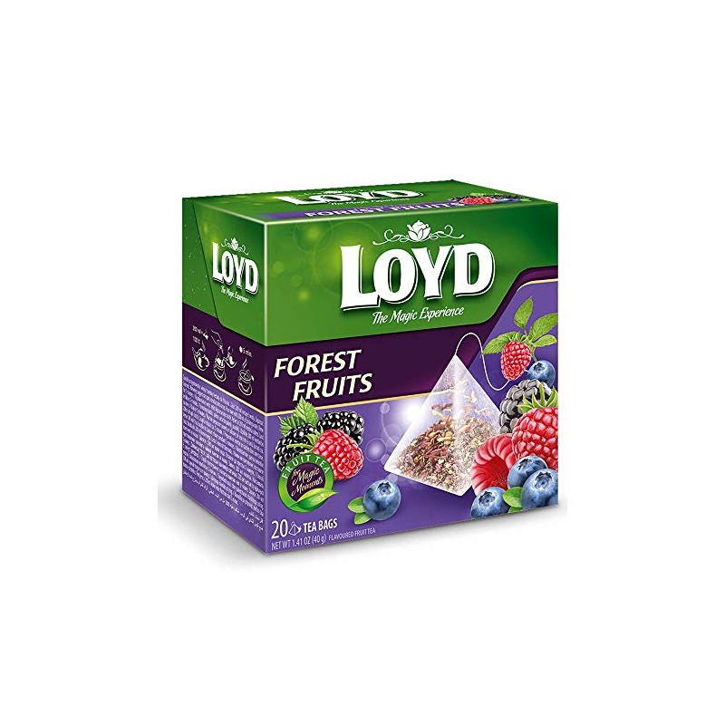 Loyd Fruit Tea Forest Fruits, 20 teabags (Pack of 6)